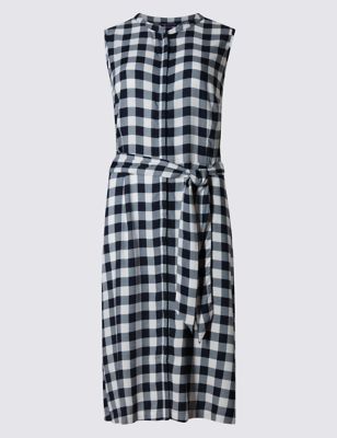 Tailored fit Checked Gingham Shirt Dress